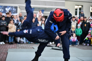 noc muzeów pokazy policyjne i stoiska promocyjne