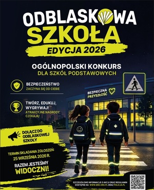 plakat odblaskowa szkoła