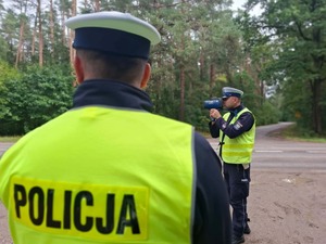 policjacni podczas działań