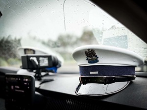 policjacni podczas działań