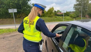 policjacni podczas działań
