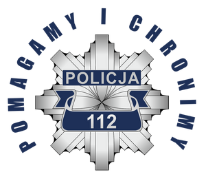 logo policja z napisem pomagamy i chronimy